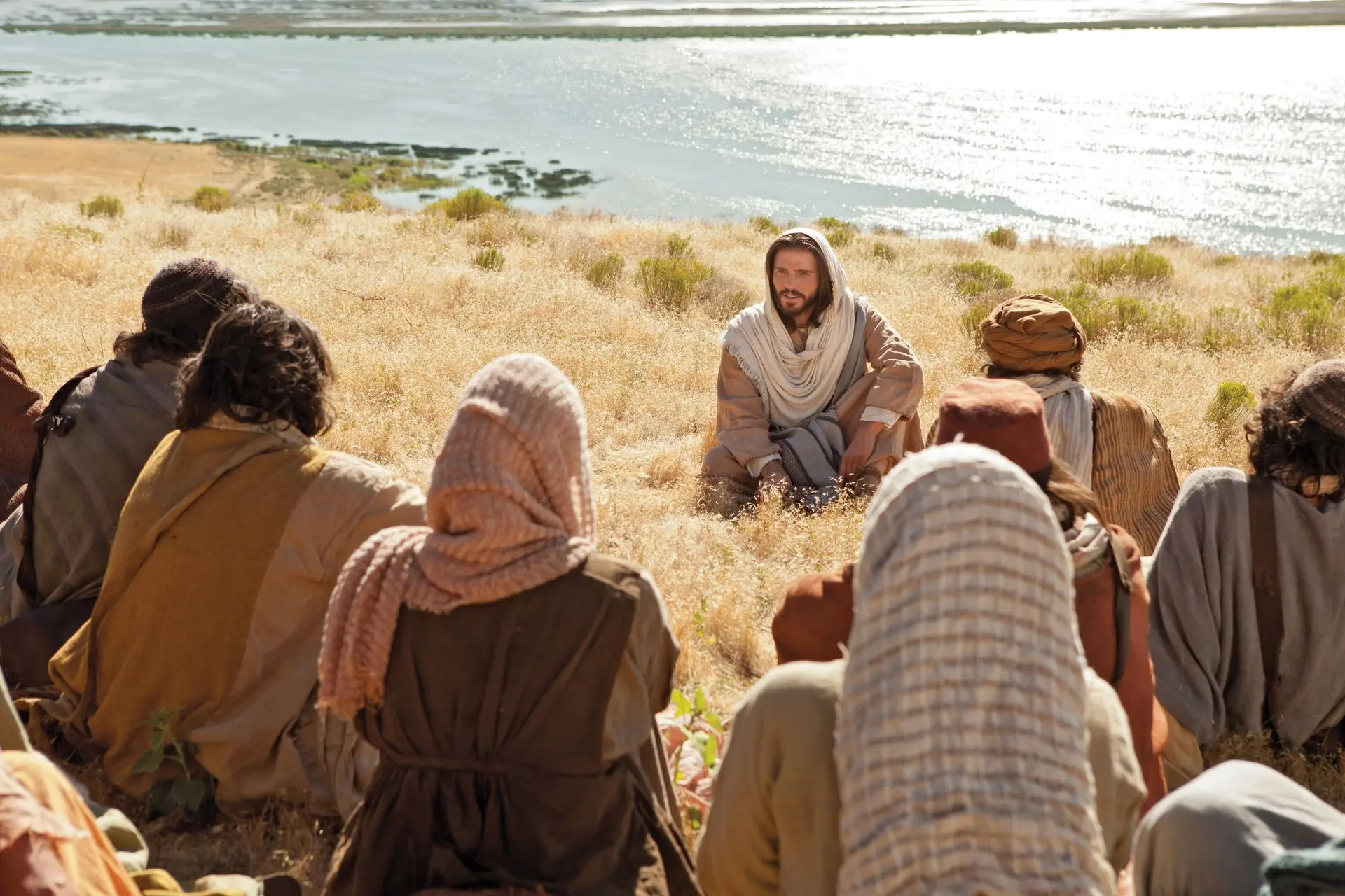 El señor Jesucristo enseñando el Sermon del Monte